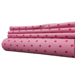 Baumwoll Bündchen rosa Sterne